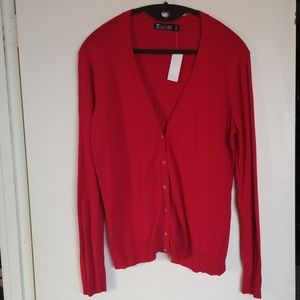 NY&Co NWT Red XXL 7th Avenue Cardigan Sweater